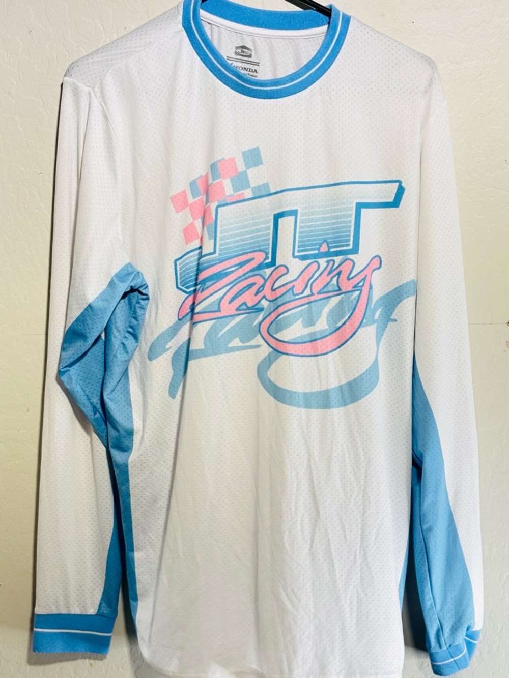 Honda Official Licensed Jersey in White & Sky Blue